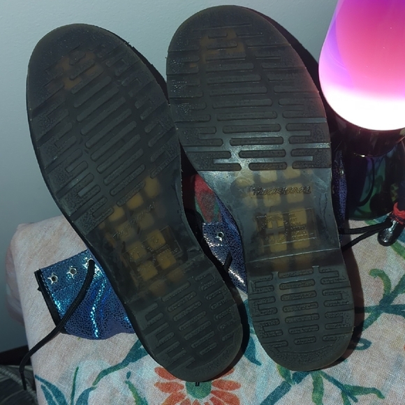 Iridescent Lace-Up Boots - Picture 8 of 11